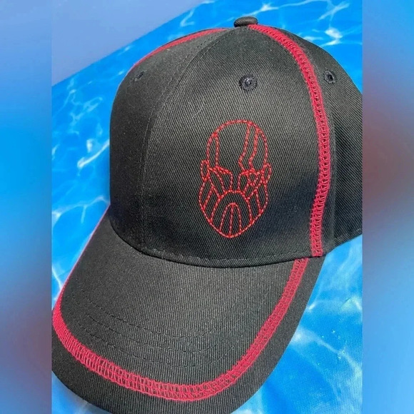 God of War - Officially Licensed  - Black with Red Stitch Kratos Dad Hat - Picture 9 of 9